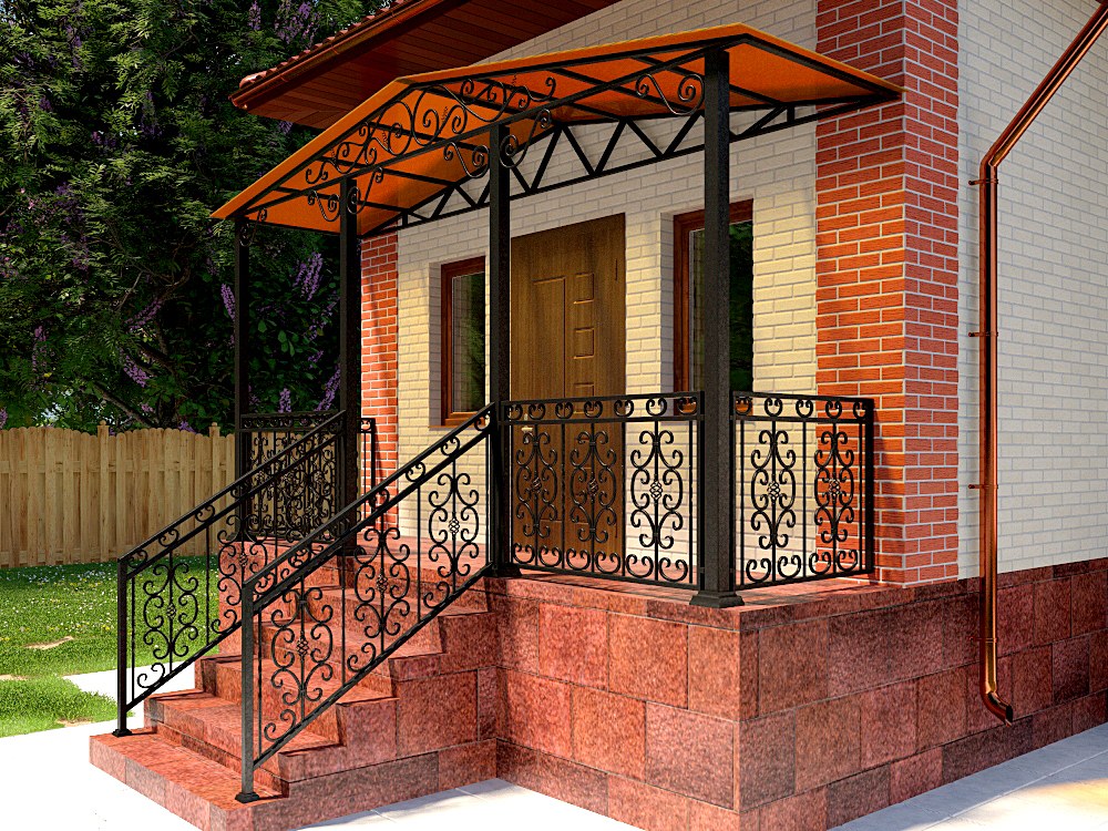 Металлический навес НВ-6168