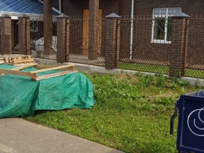 Металлический забор с ковкой ЗБ-6083