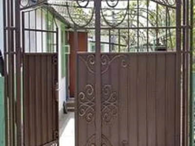 Кованые ворота со встроенной калиткой ВК-014
