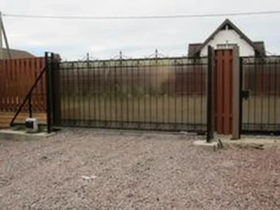 Откатные ворота на винтовых сваях 4000×1900 ВТ-11458